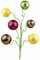 19" Stripe Solid Glitter Ball Spray: Yellow/Fuchsia/Lime Green